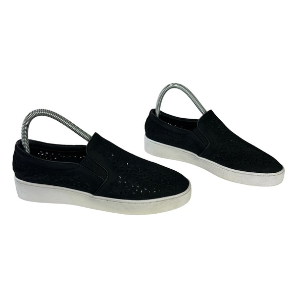 Vionic Midi Perforated Leather Slip On Sneaker Shoes Black Womens‎ Size 7 - Picture 2 of 12